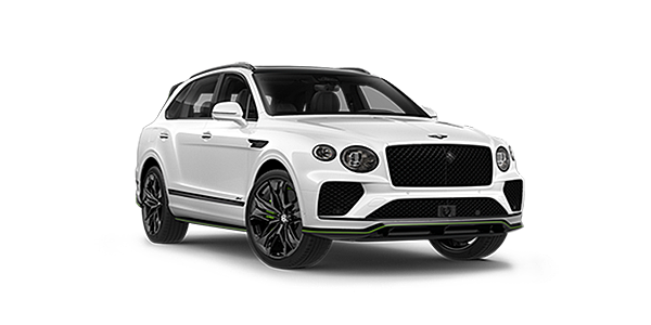 Bentley Mougins Bentley Bentayga Speed SUV in Snow Quartz Pearlescent by Mulliner white paint